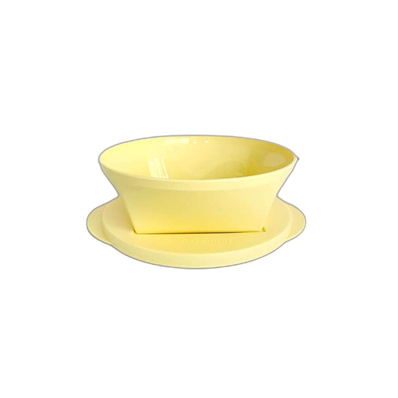 Tupperware Mediterrano Schüssel 600 ml hellgelb gelb Servierschüssel Servierschale Salatschüssel