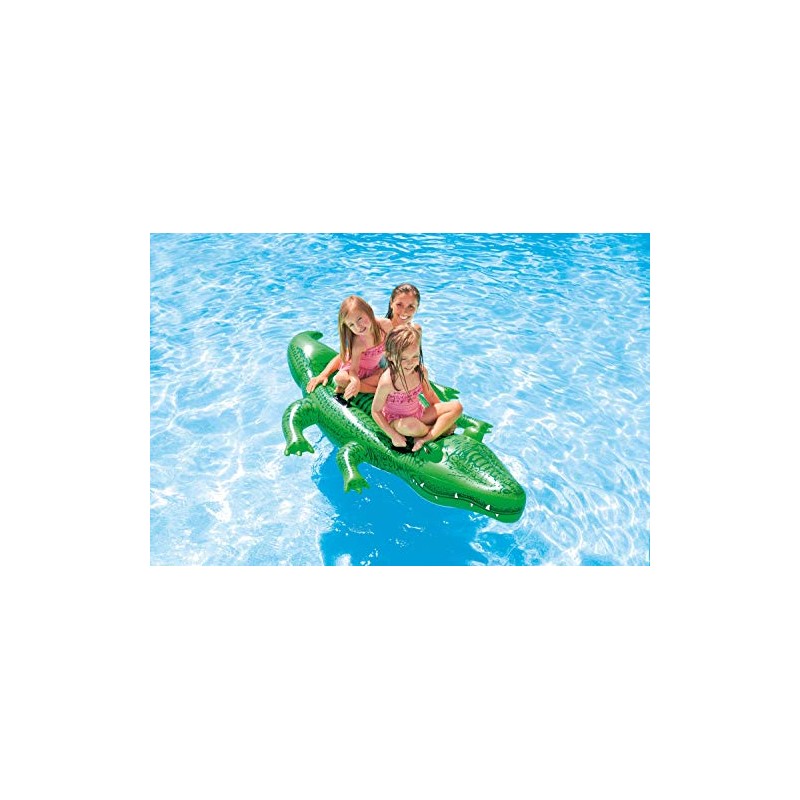 INTEX Giant Gator Inflatable Pool Float: Animal Pool Toy for