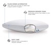 Sealy Essentials Down Alternative & Memory Foam Pillow, Standard/Queen, White