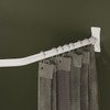 Naiture Neo-Angle Shower Curtain Rod Aluminum with Ceiling Support, 18-1/2"