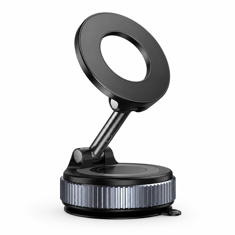 Foldable Magnetic Phone Holder with Suction Base – 360° Adjustable