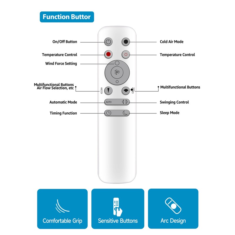 Replacement Universal Remote Control for Dyson Hot + Cool Fan
