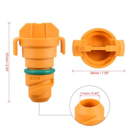 Unifizz Car 8pcs ABS Engine Oil Drain Plug Replacement for Ford F150 2015-2018 KX6Z6730B