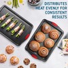 Baking Sheet Set, 2-Piece Large Cookie Sheet Set with Silicone