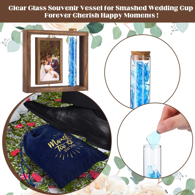 Jewish Wedding Picture Frame Jewish Chuppah Glass Frame Keepsake for