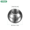 M METERXITY 4Pcs Threaded Ball Nut Knobs, M6x12mm 304 Stainless
