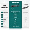 PRULDE Mini Heat Gun Dual Temp, 500W Hot Air Gun
