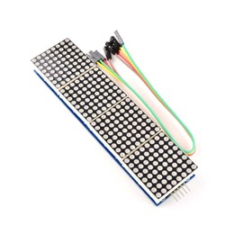 8x8 64-Dot-Matrix (Red) MAX7219, 4 Module Cluster