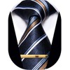 YourTies - Corbatas a rayas para hombre, corbata de seda