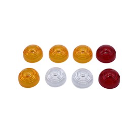 SHLPDFM 8 pcs/set Side Tail Indicator Light Lamp Lens kits 589284, 589285, RTC210 Fits for Land Rover Series 3 All Models Defender All Models Up To 1995