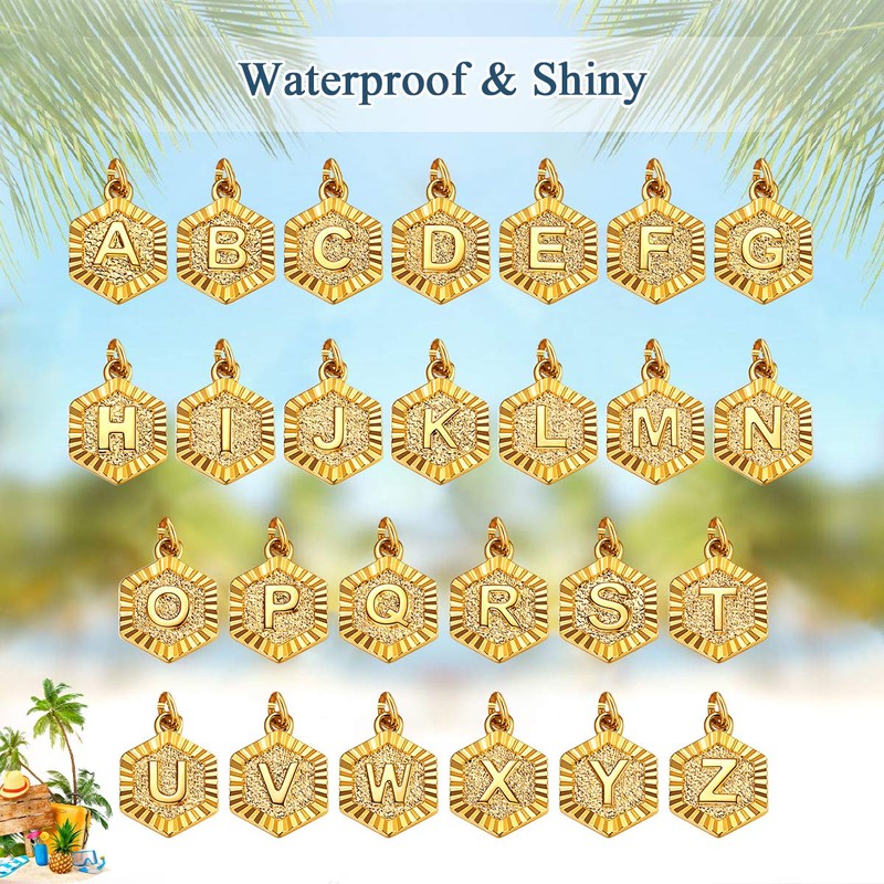 FOCALOOK Anklets for Women 14K Gold Plated Adjustable Flat Figaro