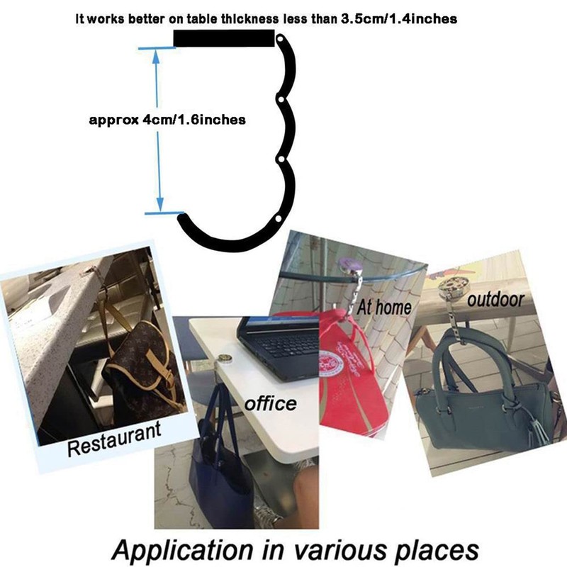 KSMD Cat Design Purse Hooks for Table and Bars,Portable Purse