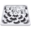 Dysilk 10 Pairs of 6D Eyelashes False Fluffy Wispy, Long