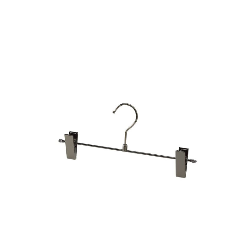 Tamatoshi Steel Hangers for Pants Skirts 10 Pack Black Nickel