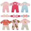 6 Sets Baby Doll Clothes Outfits and Headbands for 10