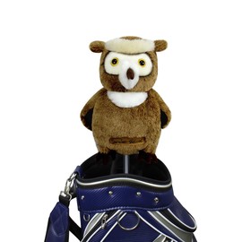 Scott Edward Funny Golf Club Cover Fit Well for Driver Golf Club Cute Animal Zoo Design Soft Functional Golf Headcover Stylish Protection for Men and Women (Owl-DR)