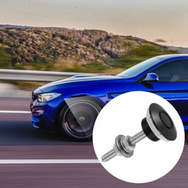 Ouligay 2Pcs Quick Release Latch Universal Aluminum Vehicle Hood Pins Release Push Button Bumper Quick Release Lock Latch Bumper Push Button Bonnet Quick Latch Hood Pins License Plate Lock Clip