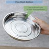 EIKS Stainless Steel Mesh Steamer Basket with Easy Lift Handle