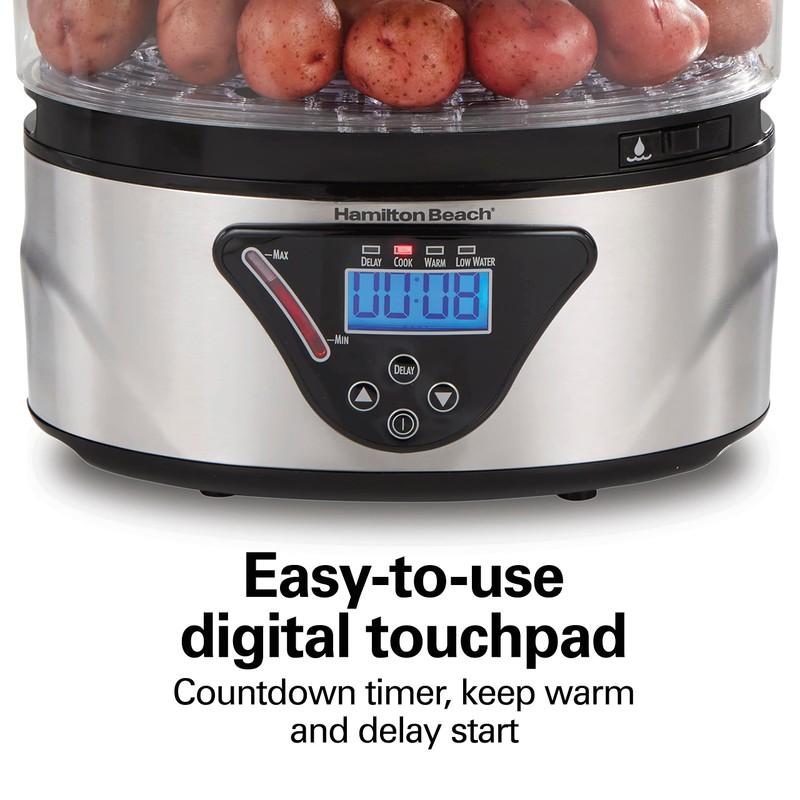 Hamilton Beach Digital Electric Food Steamer & Rice Cooker for