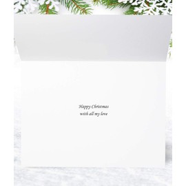 Wife Religious Christmas Card - The Journey - Medium Sized Card (A5 Size -148mm x 210mm) with Envelope