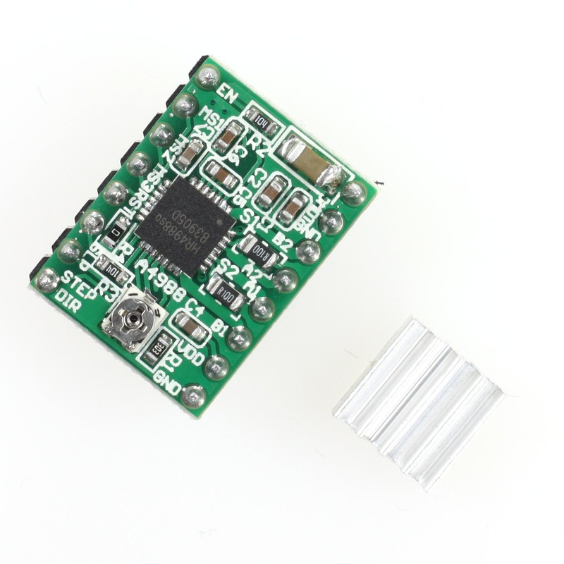 Paradisetronic.com 5X A4988 Stepper Motor Driver Module with Heatsink e.g.