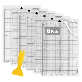 Cowhilan 6 Pack StandardGrip Cutting Mats 8x12 inch for Silhouette Portrait