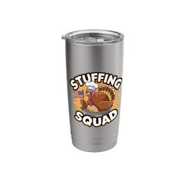 Thanksgiving Turkey Stuffing Squad Thanksgiving Turkey Stainless Steel Insulated Tumbler