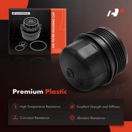 A-Premium Oil Filter Housing Cap Assembly Compatible with Land Rover Range Rover, Range Rover Evoque, Range Rover Sport, Range Rover Velar, Discovery, Discovery Sport, Defender 90, Defender 110