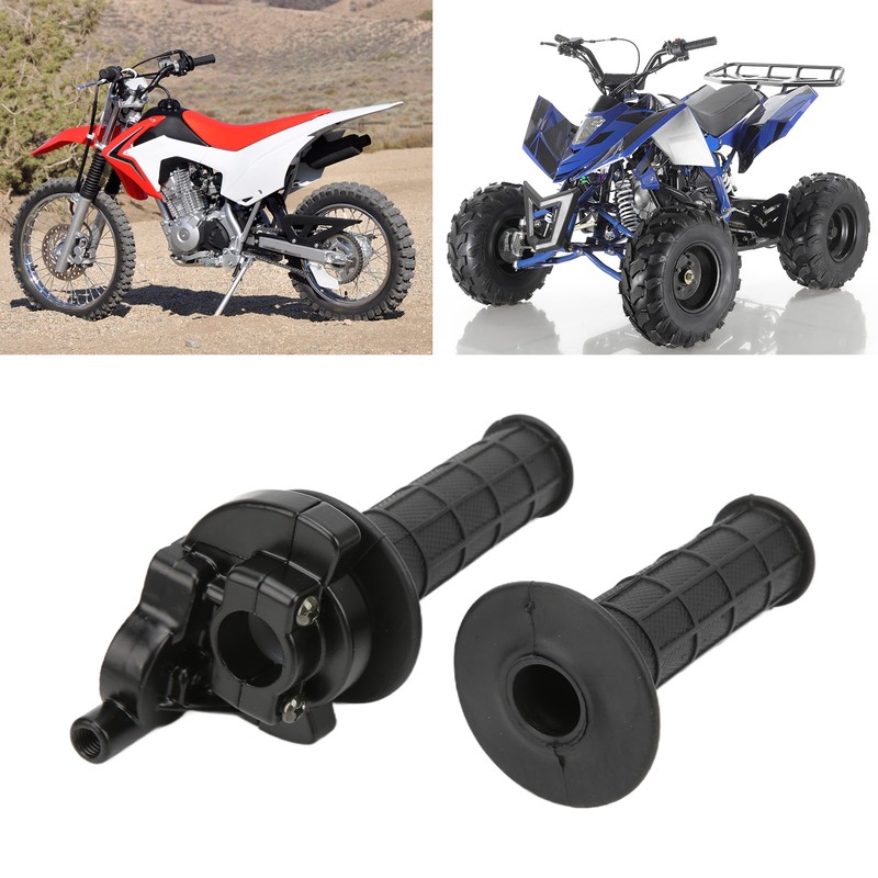 7/8in Twist Throttle Grips with Cable Replacement for CRF KLX