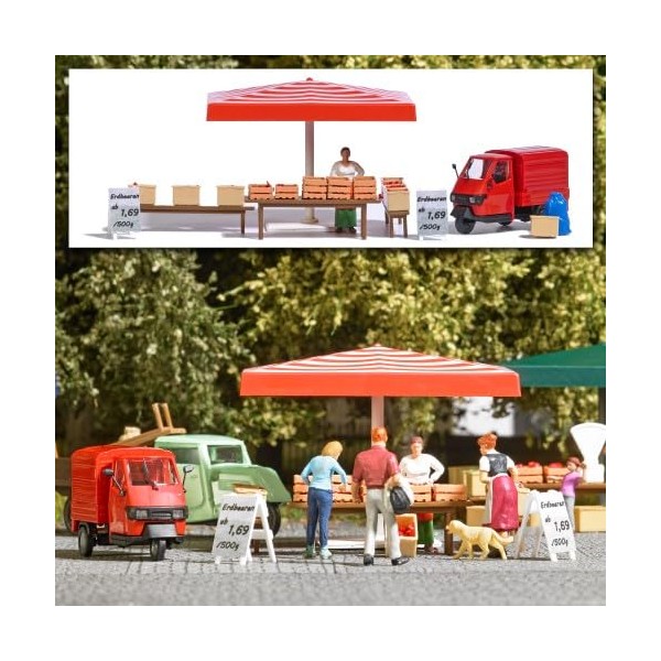 7913 Action Set: Market Stand Strawberries