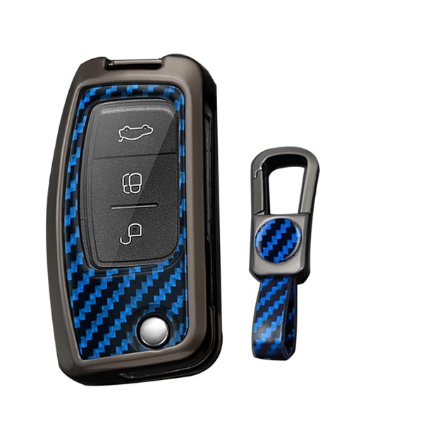 KUNIO Car Key Fob Cover fit ford Fiesta Focus MK2