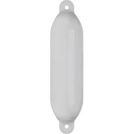 Dan Fender Light Boat Fender - for Small and Medium Boats, Colour: White, Type: 416 L (Diameter 110 mm x 460 mm)