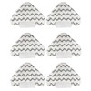 6 Pack Steaming Mop Replacement Pads Triangle for Shark Lift-Away