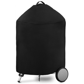 Dokon Kettle Grill Cover, Weatherproof, Kettle Grill Cover, Winterproof, 420D Oxford Fabric, Windproof, Anti-UV Grill Cover, Gas Grill Protective Cover with Handles, Round, Diameter 71 x 68 cm