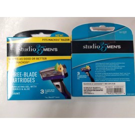 Studio 35 Men's 3-blade Cartridges (Fit Mach3) Razor 2/5 count total 10 ct