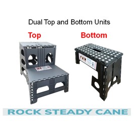 Rock Steady Cane- Stair Bump Stand Up Aid Helps You Stand Up Quickly and Easily When Scooting to The Top or Bottom of The Stairs in a Seated Position