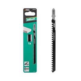 wolfcraft Jigsaw Blade - Especially for Aerated Concrete, Ytong, Fibre Cement Panels - Carbide Toothed Blade with T-Shank - Cutting Depth 75 mm - Made in Germany - 8031000