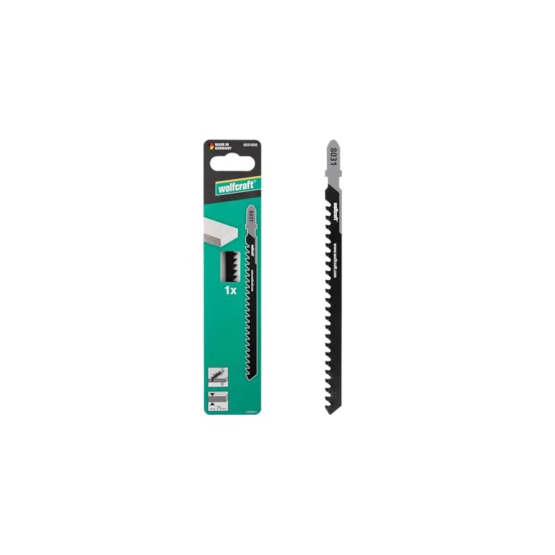 wolfcraft Jigsaw Blade - Especially for Aerated Concrete, Ytong, Fibre