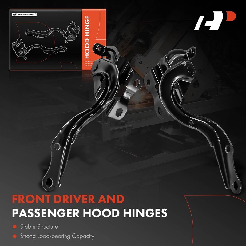A-Premium Front Driver and Passenger Hood Hinges Compatible with Toyota