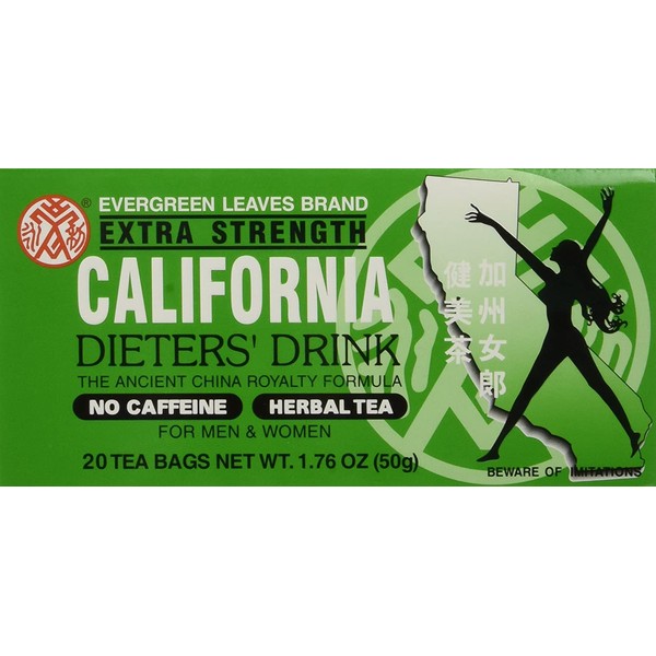 6pk - California Tea - Dieters Drink - 20 bags