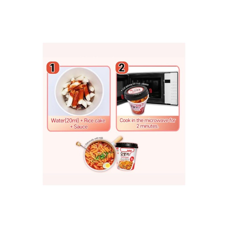 YOPOKKI - Instant Topokki Kimchi - 1 X 115 GR