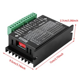 0.5-4A 9-40V DC CNC Stepper Motor Driver 32 Microstep Resolutions Stepper Controller Module Board for Nema 8 11 14 16 17 Stepper Motors