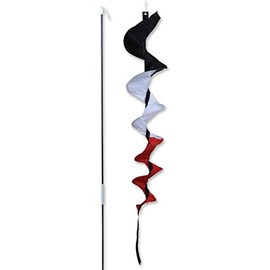 Premier Kites SoundWinds Medium Fusilli Spinning Recumbent Bike Windsock - Tecmo