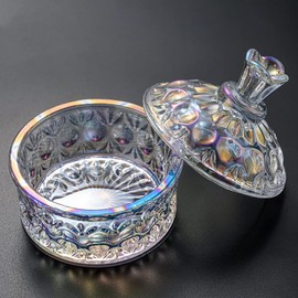 ccHuDE 100ml Nail Art Glass Cup Large Nail Dappen Dish Dappen Monomer Holder Dish Acrylic Liquid Powder Cup Nail Glass Crystal Cup Glassware Tools B