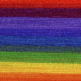 (3 Pack) Lion Brand Yarn Mandala Baby Yarn, Rainbow Falls