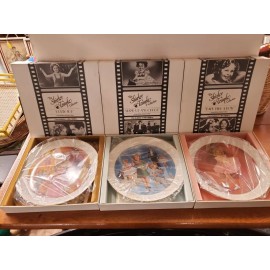 Nostalgia Collectibles 3 Shirley Temple Collection Plates, Stand Up And Cheer Baby Take a Bow Curly Top