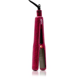 ISO Beauty ISOAOLHPK-203O Omega 1.5' TItanium-Plated Hair Straightener - Hot Pink Leopard