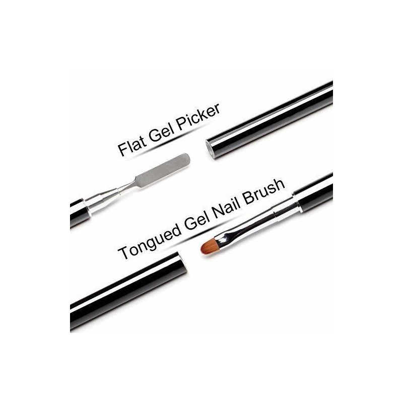 TIKA Dual-Ended PolyGel Nail Brush & Spatula Picker - 2