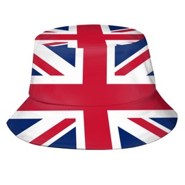 Union Jack Bucket Hat for Men Women Fashion Outdoor British Flag Sun Hat Packable Hat Caps