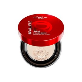L'Oréal Paris Infallible 24h Power Glow polvo traslúcido con acabado glowy, duración hasta por 24h, tono Light
